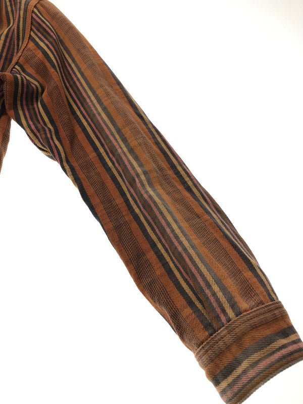 【現状渡し品】【メンズ】 DELUXEWARE デラックスウエア OLD MADE L/S FLANNEL SHIRT フランネルシャツ 長袖シャツ 145-261005-na-06-tagh サイズ：サイズ表記なし 下記参照 カラー：オレンジ系 万代Net店