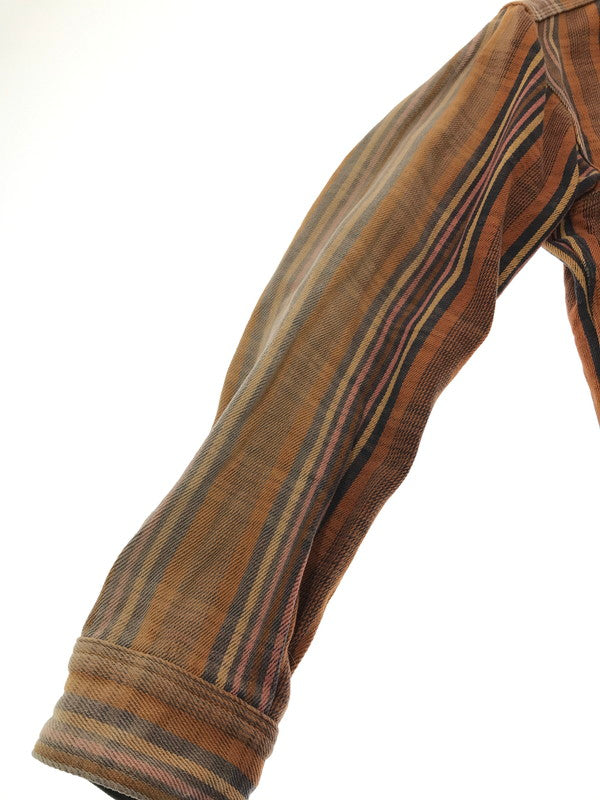 【現状渡し品】【メンズ】 DELUXEWARE デラックスウエア OLD MADE L/S FLANNEL SHIRT フランネルシャツ 長袖シャツ 145-261005-na-06-tagh サイズ：サイズ表記なし 下記参照 カラー：オレンジ系 万代Net店