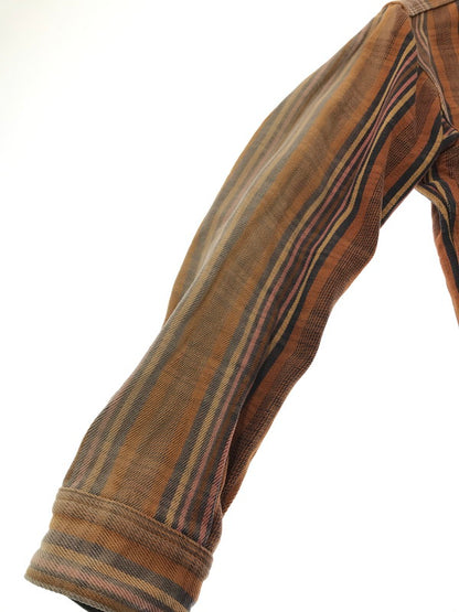【現状渡し品】【メンズ】 DELUXEWARE デラックスウエア OLD MADE L/S FLANNEL SHIRT フランネルシャツ 長袖シャツ 145-261005-na-06-tagh サイズ：サイズ表記なし 下記参照 カラー：オレンジ系 万代Net店
