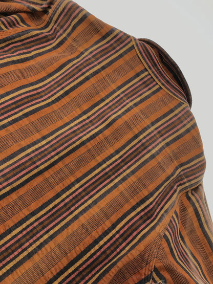 【現状渡し品】【メンズ】 DELUXEWARE デラックスウエア OLD MADE L/S FLANNEL SHIRT フランネルシャツ 長袖シャツ 145-261005-na-06-tagh サイズ：サイズ表記なし 下記参照 カラー：オレンジ系 万代Net店
