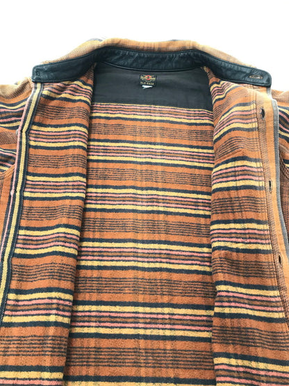 【現状渡し品】【メンズ】 DELUXEWARE デラックスウエア OLD MADE L/S FLANNEL SHIRT フランネルシャツ 長袖シャツ 145-261005-na-06-tagh サイズ：サイズ表記なし 下記参照 カラー：オレンジ系 万代Net店