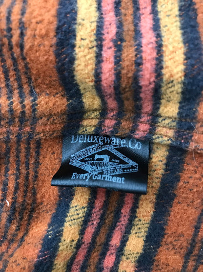 【現状渡し品】【メンズ】 DELUXEWARE デラックスウエア OLD MADE L/S FLANNEL SHIRT フランネルシャツ 長袖シャツ 145-261005-na-06-tagh サイズ：サイズ表記なし 下記参照 カラー：オレンジ系 万代Net店