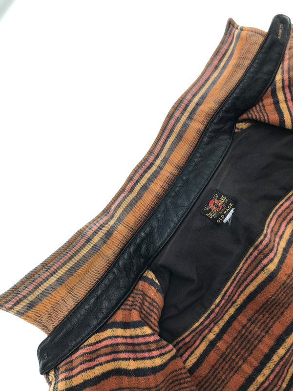 【現状渡し品】【メンズ】 DELUXEWARE デラックスウエア OLD MADE L/S FLANNEL SHIRT フランネルシャツ 長袖シャツ 145-261005-na-06-tagh サイズ：サイズ表記なし 下記参照 カラー：オレンジ系 万代Net店