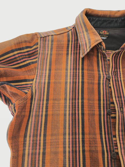 【現状渡し品】【メンズ】 DELUXEWARE デラックスウエア OLD MADE L/S FLANNEL SHIRT フランネルシャツ 長袖シャツ 145-261005-na-06-tagh サイズ：サイズ表記なし 下記参照 カラー：オレンジ系 万代Net店