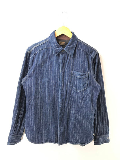 【中古品】【メンズ】 DELUXEWARE デラックスウエア L/S DENIM SHIRT デニムシャツ 長袖シャツ 145-261005-na-05-tagh サイズ：L カラー：インディゴ 万代Net店