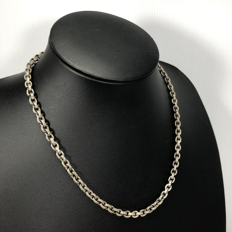 【中古品】【メンズ】 CHROME HEARTS クロムハーツ SV925 PAPER CHAIN NECKLACE 18INCH シルバー925 ペーパーチェーンネックレス 18インチ 190-261028-rt-11-tagh カラー：シルバー 万代Net店