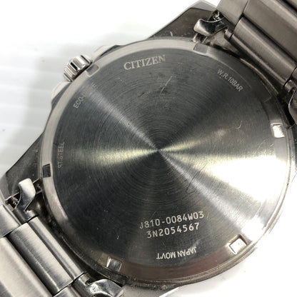 【中古品】【メンズ】 CITIZEN シチズン ECO-DRIVE J810-0084W03 エコドライブ イエロー文字盤 海外限定モデル 腕時計 余りコマ2個 197-261007-na-14-tagh カラー：シルバー/イエロー 万代Net店
