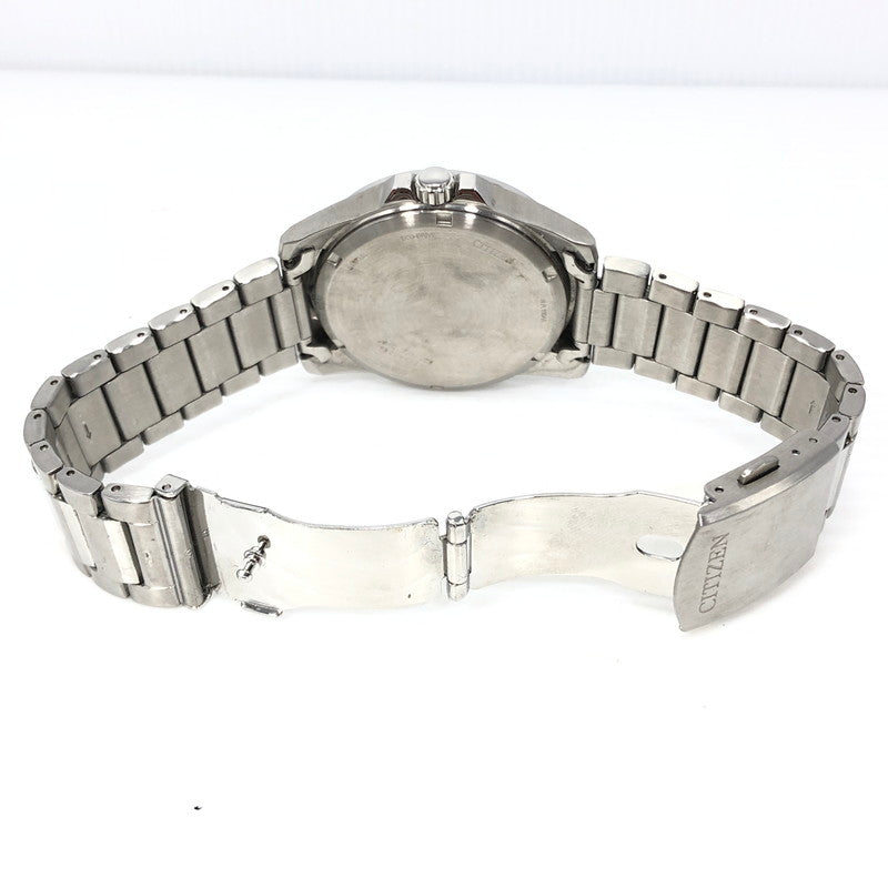 【中古品】【メンズ】 CITIZEN シチズン ECO-DRIVE J810-0084W03 エコドライブ イエロー文字盤 海外限定モデル 腕時計 余りコマ2個 197-261007-na-14-tagh カラー：シルバー/イエロー 万代Net店