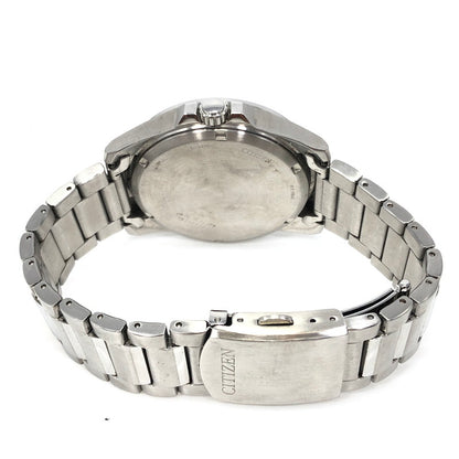 【中古品】【メンズ】 CITIZEN シチズン ECO-DRIVE J810-0084W03 エコドライブ イエロー文字盤 海外限定モデル 腕時計 余りコマ2個 197-261007-na-14-tagh カラー：シルバー/イエロー 万代Net店