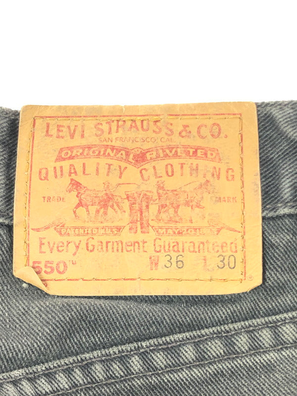 【現状渡し品】【メンズ】 LEVI'S リーバイス RELAXED FIT 00's 501 BLACK DENIM PANTS 550-0260 USA製 00年製 リラックス フィット デニム パンツ ジーンズ 157-261002-rt-20-tagh サイズ：W36 L30 カラー：ブラック 万代Net店