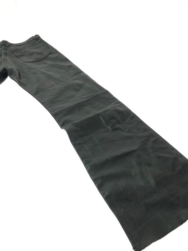 【中古品】【メンズ】 POLO RALPH LAUREN ポロ ラルフローレン LEATHER PANTS レザー パンツ 157-261009-ty-01-tagh サイズ：M カラー：ブラック 万代Net店