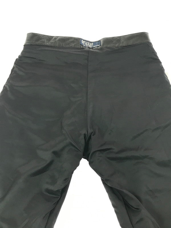 【中古品】【メンズ】 POLO RALPH LAUREN ポロ ラルフローレン LEATHER PANTS レザー パンツ 157-261009-ty-01-tagh サイズ：M カラー：ブラック 万代Net店