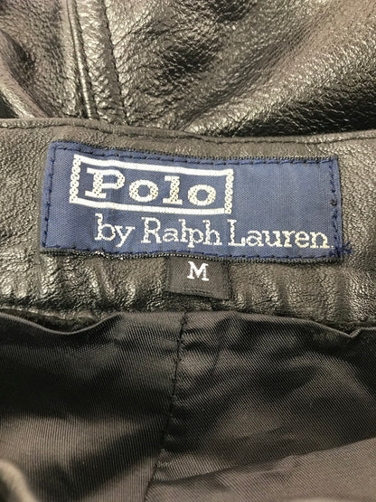 【中古品】【メンズ】 POLO RALPH LAUREN ポロ ラルフローレン LEATHER PANTS レザー パンツ 157-261009-ty-01-tagh サイズ：M カラー：ブラック 万代Net店