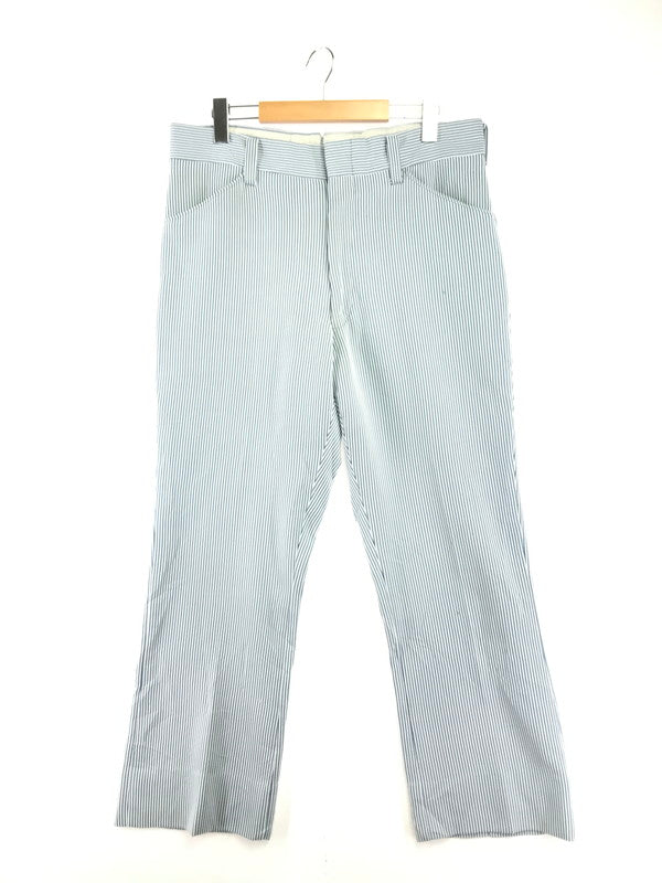 【中古品】【メンズ】 MCGREGOR マックレガー 70'S STRIPE SLACKS 70年代 ストライプ スラックス パンツ 157-261009-ty-03-tagh サイズ：不明 カラー：ブルー 万代Net店