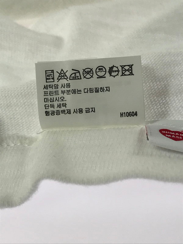 【中古品】【メンズ】 HUMAN MADE ヒューマンメード COLLEGE PRINT S/S TEE カレッジ プリント SS Ｔシャツ 142-261009-ty-06-tagh サイズ：2XL カラー：ホワイト 万代Net店