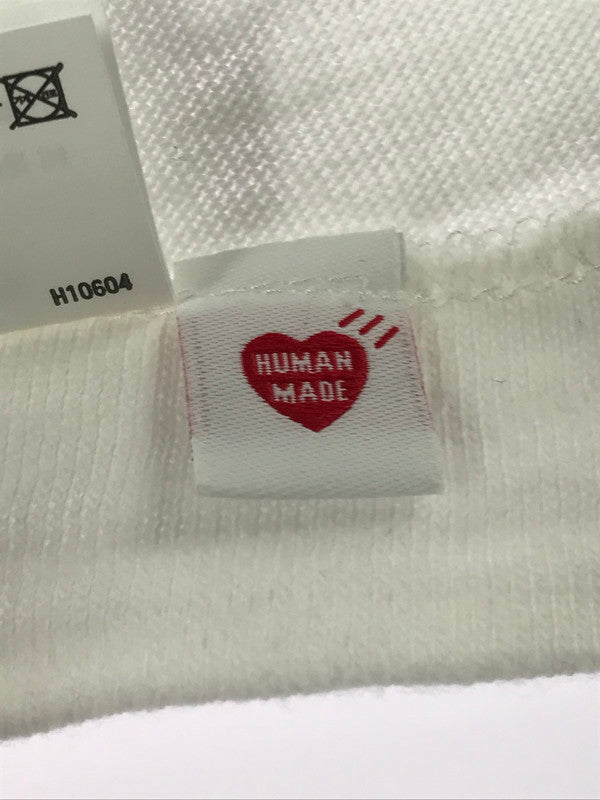 【中古品】【メンズ】 HUMAN MADE ヒューマンメード COLLEGE PRINT S/S TEE カレッジ プリント SS Ｔシャツ 142-261009-ty-06-tagh サイズ：2XL カラー：ホワイト 万代Net店