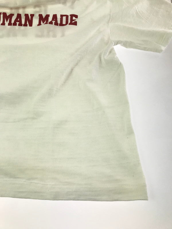 【中古品】【メンズ】 HUMAN MADE ヒューマンメード COLLEGE PRINT S/S TEE カレッジ プリント SS Ｔシャツ 142-261009-ty-06-tagh サイズ：2XL カラー：ホワイト 万代Net店