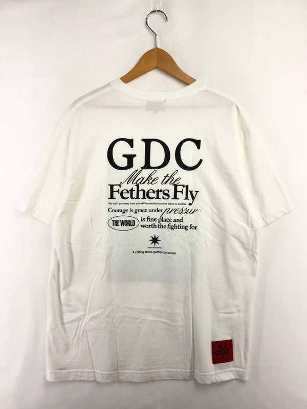 【中古品】【メンズ】 GDC ジーディーシー 25SS GRAPHIC T-SHHITS WHITE グラフィック Tシャツ トップス 142-261002-rt-12-tagh サイズ：L カラー：ホワイト 万代Net店
