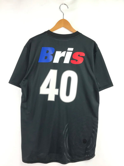 【中古品】【メンズ】 ATMOS アトモス×F.C.R.B. エフシーアールビー PRE MATCH TOP BLACK FCRB-220144 プレ マッチ トップ 半袖Tシャツ トップス 142-261002-rt-01-tagh サイズ：L カラー：ブラック 万代Net店