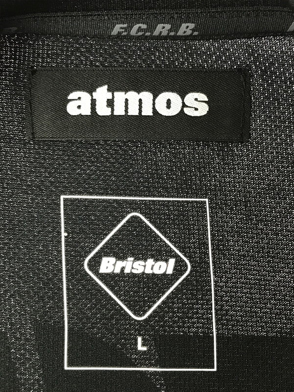 【中古品】【メンズ】 ATMOS アトモス×F.C.R.B. エフシーアールビー PRE MATCH TOP BLACK FCRB-220144 プレ マッチ トップ 半袖Tシャツ トップス 142-261002-rt-01-tagh サイズ：L カラー：ブラック 万代Net店