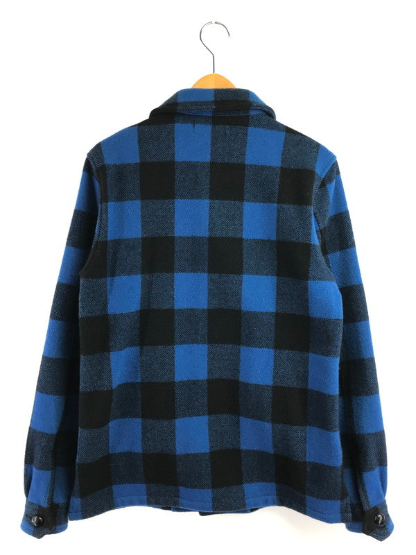 【中古品】【メンズ】 MARBLES マーブルズ BUFFALO CHECK JACKET BLUE MJK-A1508 バッファロー チェック ジャケット アウター 145-261002-rt-06-tagh サイズ：L カラー：ブルー 万代Net店