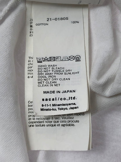 【中古品】【メンズ】 SACAI サカイ 21SS ARCHIVE MIX T-SHIRT WHITE 21-0180S アーカイブ ミックス Tシャツ 半袖Tシャツ トップス 142-261002-rt-11-tagh サイズ：4 カラー：ホワイト 万代Net店