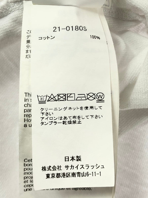 【中古品】【メンズ】 SACAI サカイ 21SS ARCHIVE MIX T-SHIRT WHITE 21-0180S アーカイブ ミックス Tシャツ 半袖Tシャツ トップス 142-261002-rt-11-tagh サイズ：4 カラー：ホワイト 万代Net店