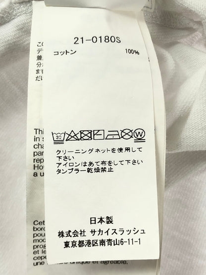 【中古品】【メンズ】 SACAI サカイ 21SS ARCHIVE MIX T-SHIRT WHITE 21-0180S アーカイブ ミックス Tシャツ 半袖Tシャツ トップス 142-261002-rt-11-tagh サイズ：4 カラー：ホワイト 万代Net店