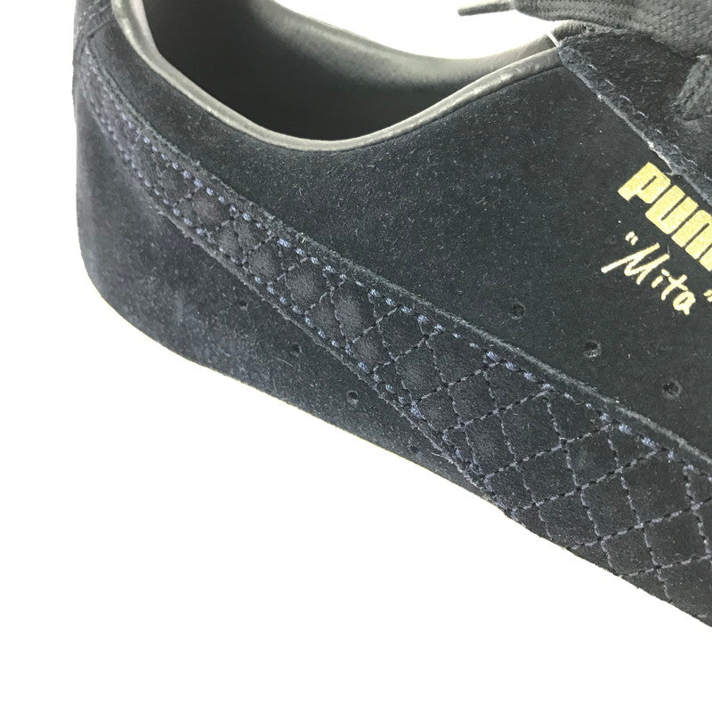【中古美品】【メンズ】 PUMA プーマ CLYDE SNEAKER 365818 01 クライド スニーカー 靴 162-261003-na-19-tagh サイズ：27.5cm US 9.5 カラー：NAVY/GOLD 万代Net店