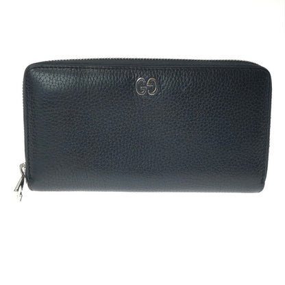 【中古品】【メンズ】 GUCCI グッチ ZIP AROUND LONG LEATHER WALLET 473928 ジップアラウンド ロングウォレット 長財布 181-261013-na-23-tagh カラー：ブラック 万代Net店