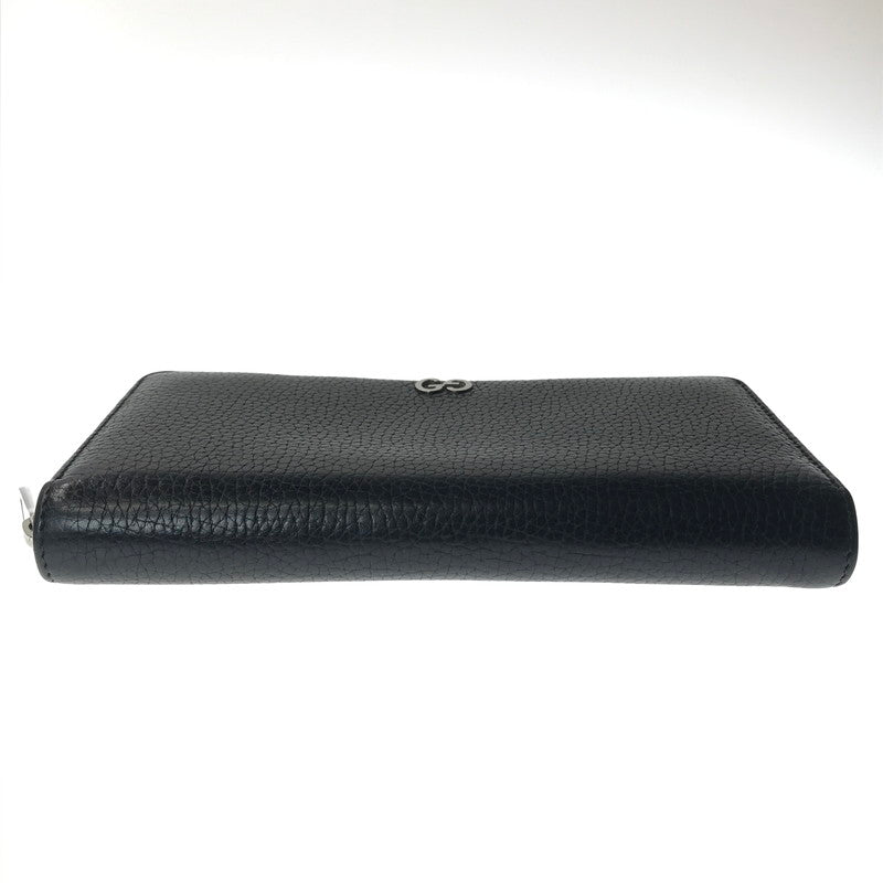 【中古品】【メンズ】 GUCCI グッチ ZIP AROUND LONG LEATHER WALLET 473928 ジップアラウンド ロングウォレット 長財布 181-261013-na-23-tagh カラー：ブラック 万代Net店