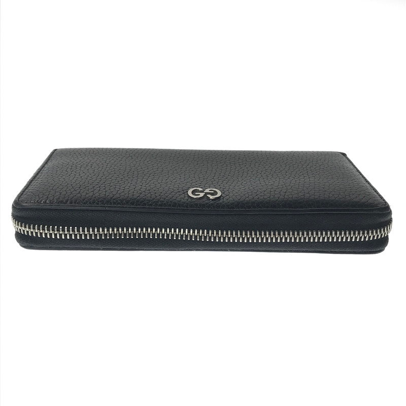 【中古品】【メンズ】 GUCCI グッチ ZIP AROUND LONG LEATHER WALLET 473928 ジップアラウンド ロングウォレット 長財布 181-261013-na-23-tagh カラー：ブラック 万代Net店