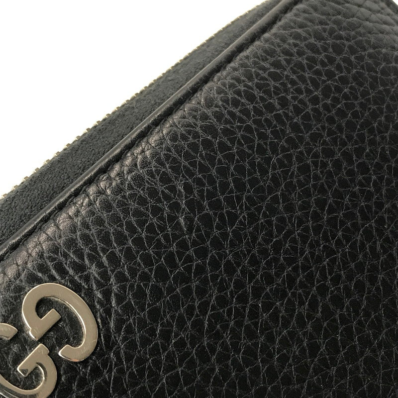 【中古品】【メンズ】 GUCCI グッチ ZIP AROUND LONG LEATHER WALLET 473928 ジップアラウンド ロングウォレット 長財布 181-261013-na-23-tagh カラー：ブラック 万代Net店