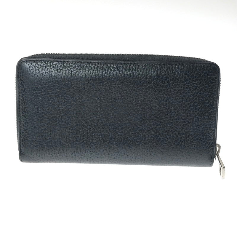 【中古品】【メンズ】 GUCCI グッチ ZIP AROUND LONG LEATHER WALLET 473928 ジップアラウンド ロングウォレット 長財布 181-261013-na-23-tagh カラー：ブラック 万代Net店