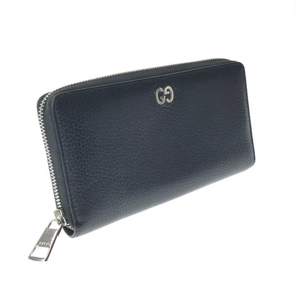 【中古品】【メンズ】 GUCCI グッチ ZIP AROUND LONG LEATHER WALLET 473928 ジップアラウンド ロングウォレット 長財布 181-261013-na-23-tagh カラー：ブラック 万代Net店