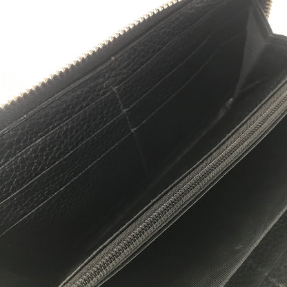 【中古品】【メンズ】 GUCCI グッチ ZIP AROUND LONG LEATHER WALLET 473928 ジップアラウンド ロングウォレット 長財布 181-261013-na-23-tagh カラー：ブラック 万代Net店