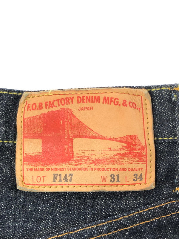 【中古品】【メンズ】 FOB FACTORY エフオービーファクトリー SELVEDGE DENIM PANTS F147 セルヴィッチ デニム パンツ ジーンズ ボトムス 156-261002-rt-17-tagh サイズ：31 カラー：インディゴ 万代Net店