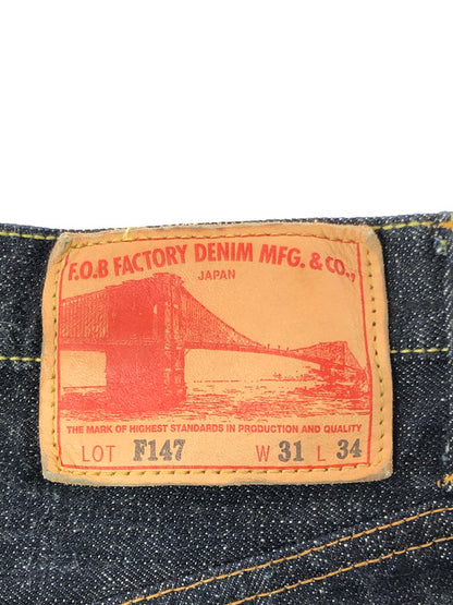 【中古品】【メンズ】 FOB FACTORY エフオービーファクトリー SELVEDGE DENIM PANTS F147 セルヴィッチ デニム パンツ ジーンズ ボトムス 156-261002-rt-17-tagh サイズ：31 カラー：インディゴ 万代Net店
