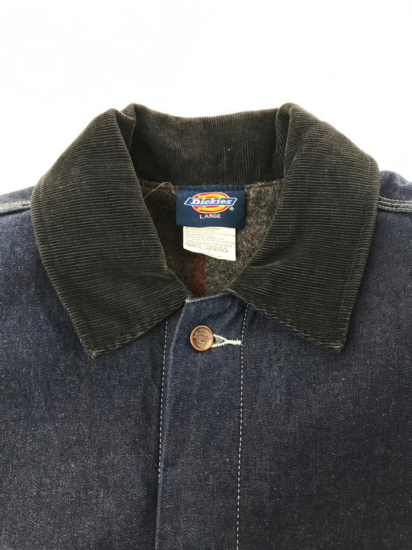 【中古品】【メンズ】 DICKIES ディッキーズ 00'S DENIM COVERALL W235574 2000年代 デニム カバーオール 146-261009-ty-14-tagh サイズ：L カラー：ブルー 万代Net店