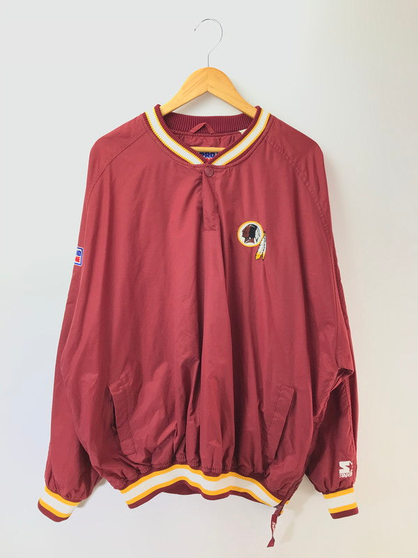 【中古品】【メンズ】 STARTER スターター REDSKINS NYLON PULL OVER レッドスキンズ ナイロン プルオーバー 146-261005-na-08-tagh サイズ：2XL カラー：レッド 万代Net店