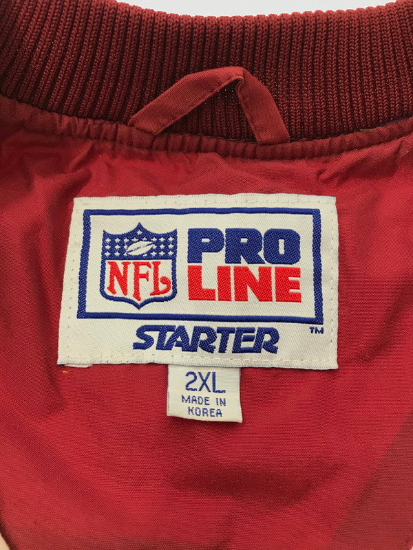 【中古品】【メンズ】 STARTER スターター REDSKINS NYLON PULL OVER レッドスキンズ ナイロン プルオーバー 146-261005-na-08-tagh サイズ：2XL カラー：レッド 万代Net店