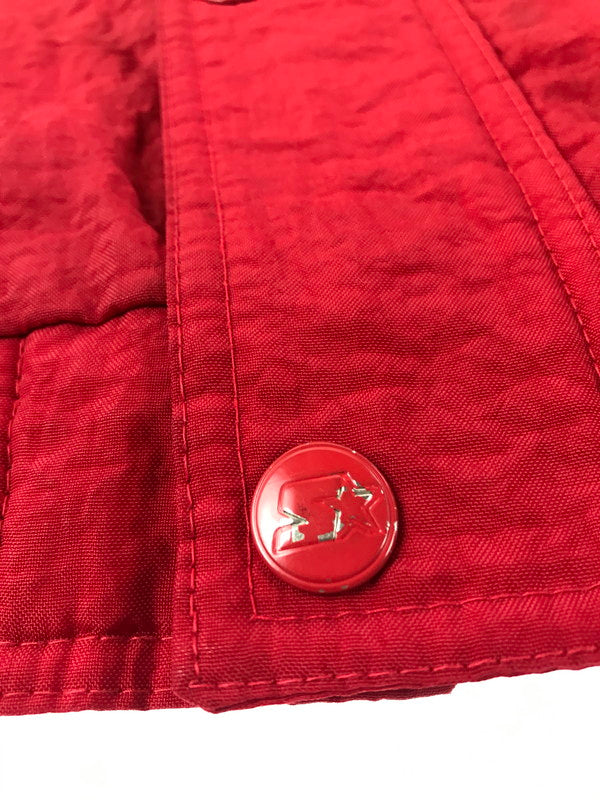 【中古品】【メンズ】 STARTER スターター CHACAGO BULLS HOODED NYLON JACKET シカゴ ブルズ フーデッド ナイロン ジャケット 146-261009-ty-13-tagh サイズ：L カラー：レッド 万代Net店