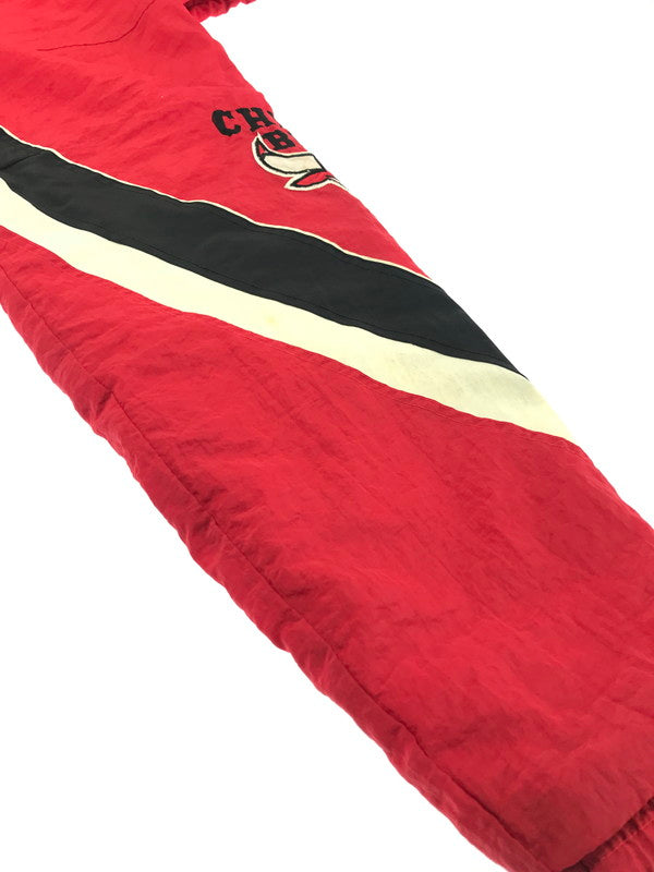 【中古品】【メンズ】 STARTER スターター CHACAGO BULLS HOODED NYLON JACKET シカゴ ブルズ フーデッド ナイロン ジャケット 146-261009-ty-13-tagh サイズ：L カラー：レッド 万代Net店