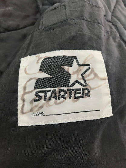 【中古品】【メンズ】 STARTER スターター CHACAGO BULLS HOODED NYLON JACKET シカゴ ブルズ フーデッド ナイロン ジャケット 146-261009-ty-13-tagh サイズ：L カラー：レッド 万代Net店