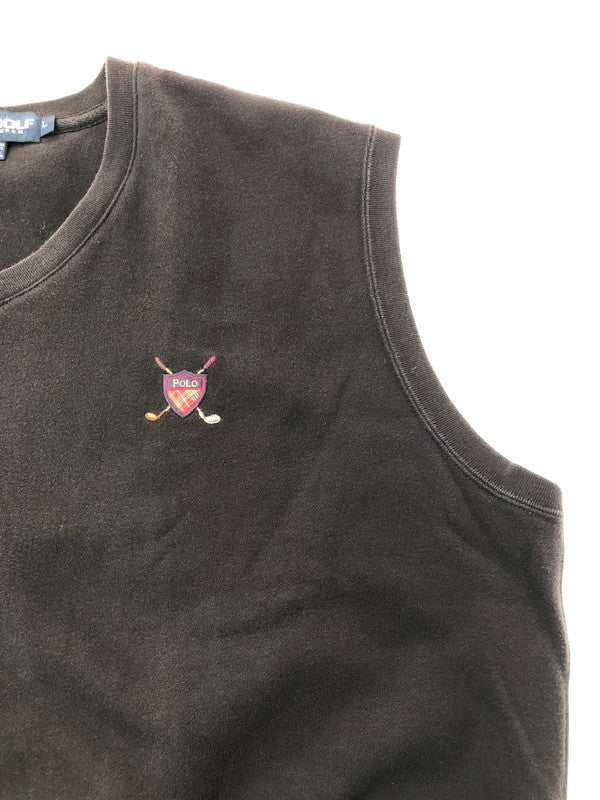 【中古品】【メンズ】 POLO GOLF RALPH LAUREN ポロゴルフ ラルフローレン SWEAT VEST スウェット ベスト 146-261003-na-06-tagh サイズ：L カラー：ブラック 万代Net店
