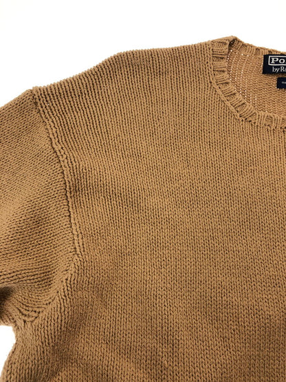 【中古品】【メンズ】 POLO RALPH LAUREN ポロ・ラルフローレン 90’S CREWNECK COTTON KNIT SWEATER クルーネック コットン ニット セーター 146-261003-na-08-tagh サイズ：LL カラー：ベージュ 万代Net店