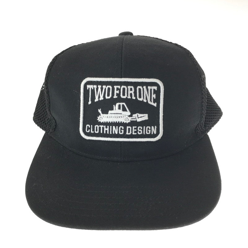 【中古品】【メンズ】 TWO FOR ONE トゥーフォーワン AREA241-TRUCKER CAP MB7404 エリア241 トラッカー キャップ 帽子 185-261023-ty-12-tagh サイズ：F カラー：ブラック 万代Net店