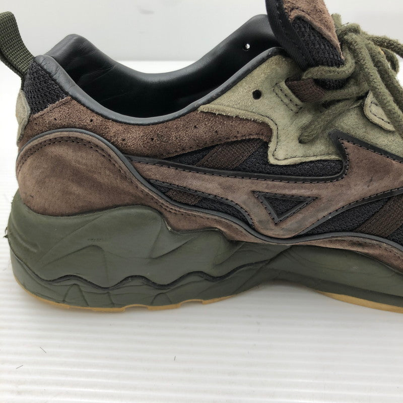 【中古品】【メンズ】 MIZUNO ミズノ WAVE RIDER 1 WILD NORDIC PACK SNEAKER D1GA193455 ウエーブライダー 1 ワイルド ノルディック パック スニーカー 靴 163-261006-ty-05-tag サイズ：29cm/US11 カラー：カーキ/ブラウン 万代Net店