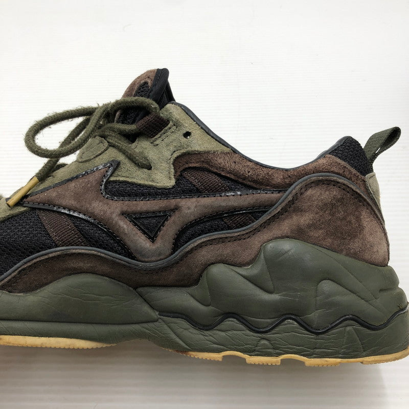 【中古品】【メンズ】 MIZUNO ミズノ WAVE RIDER 1 WILD NORDIC PACK SNEAKER D1GA193455 ウエーブライダー 1 ワイルド ノルディック パック スニーカー 靴 163-261006-ty-05-tag サイズ：29cm/US11 カラー：カーキ/ブラウン 万代Net店