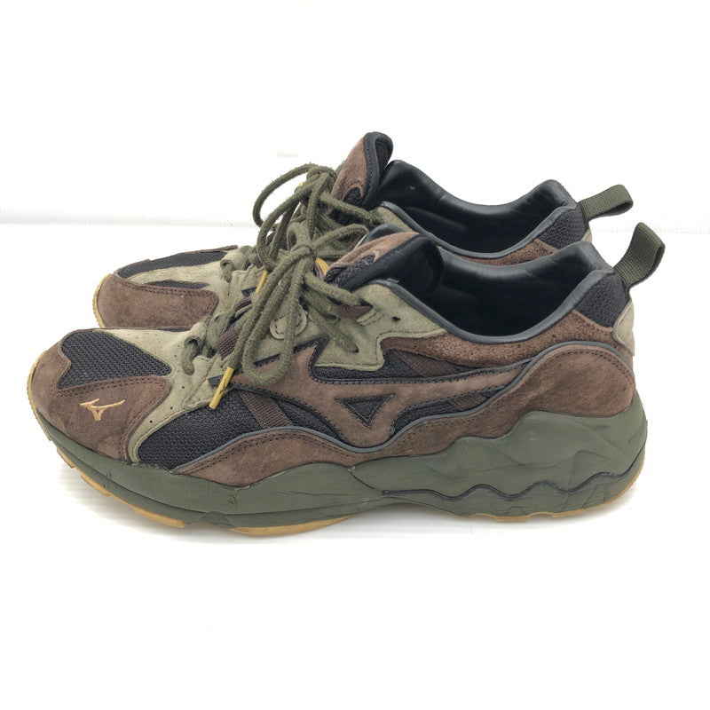 【中古品】【メンズ】 MIZUNO ミズノ WAVE RIDER 1 WILD NORDIC PACK SNEAKER D1GA193455 ウエーブライダー 1 ワイルド ノルディック パック スニーカー 靴 163-261006-ty-05-tag サイズ：29cm/US11 カラー：カーキ/ブラウン 万代Net店